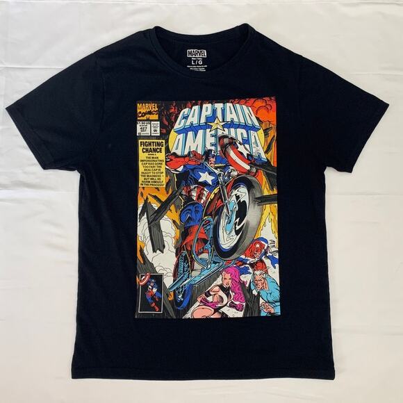 Marvel Captain America Vol 1 #427 "Fighting Chance" Comic Adult T Shirt Size L - Picture 1 of 6